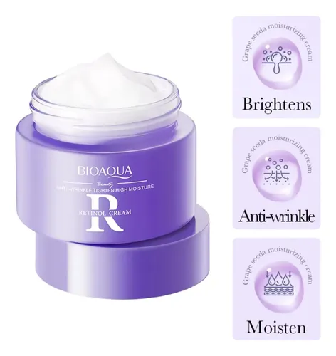 Crema Facial Antiarrugas Con Retinol Hidratante 60g Bioaqua