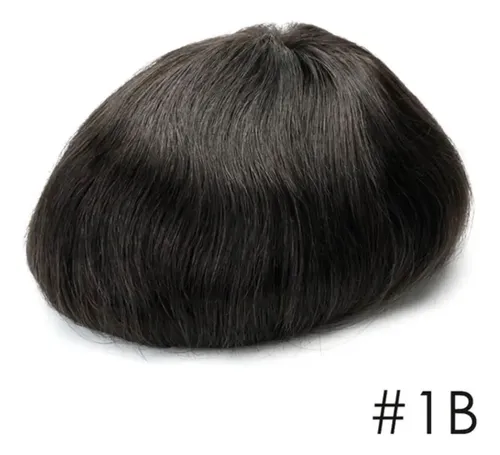 Prótesis Capilar Roma Hombre Base Piel Fina Natural Castaño Oscuro