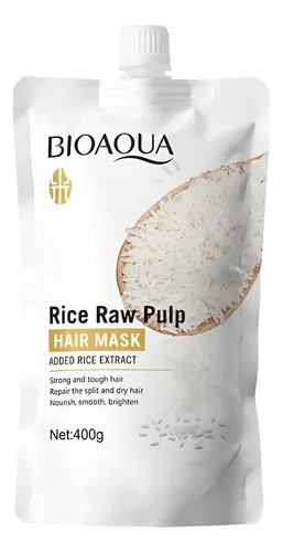 Mascarilla Capilar Crecimiento Antifrizz Extracto Arroz Bioa