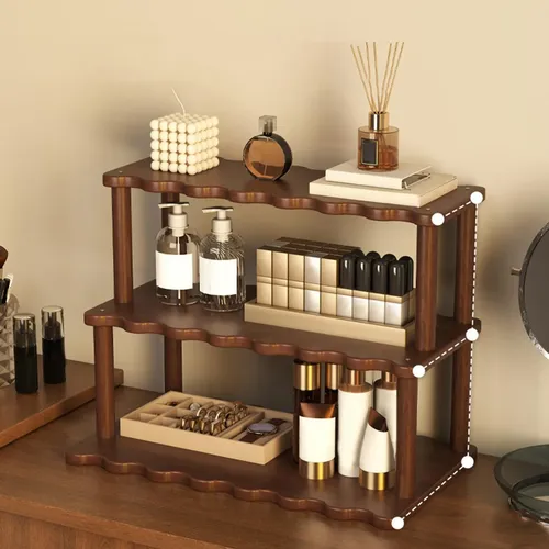Organizador De Maquillaje Para Escritorio, Elegante, De Tres
