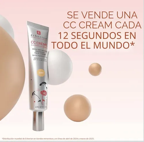 Erborian Cc Crème A La Centella Asiatica Doré 15ml Spf25