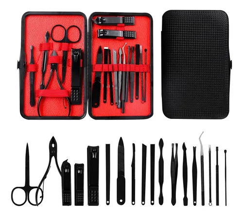Set Manicura Pedicura Estuche 18 Piezas Alicate Tijera