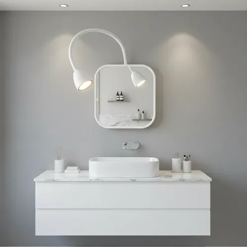 Espejo Baño Aplique Luz Led Flexible Tocador Maquillaje