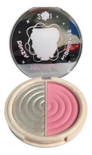 Rubor Y Iluminador En Polvo Compacto 2en1 Capibara X3 Unidad