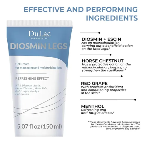 Diosmin Legs Dulàc Crema Gel -tratamiento Venas Y Arañas