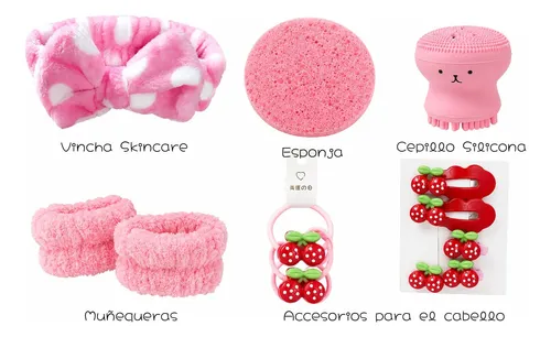Kit Skincare Caja Regalo Cherry Cerezas Cuidado De La Piel