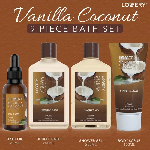 Canasta De Regalo Para Baño Y Cuidado Corporal Lovery Vainil