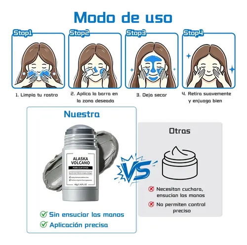 Mascarilla Barra Arcilla Volcánica, Purificación Y ^.^