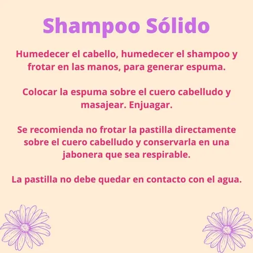 Shampoo Sólido Cabello Seco