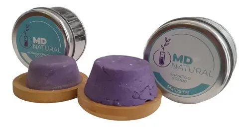 Shampoo Solido Matizante Y Acondi Solido Matizante Md Natura