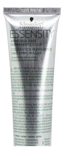 Tintura Schwarzkopf Essensity Coloracion Sin Amoniaco 60ml