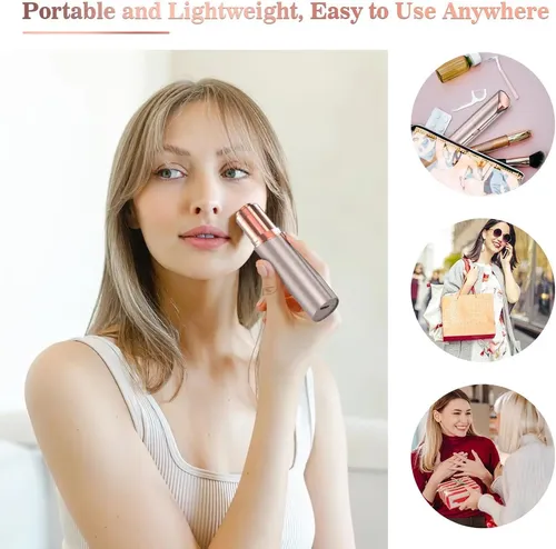 Afeitadora Portátil Depilación Facial Mujeres Recargable