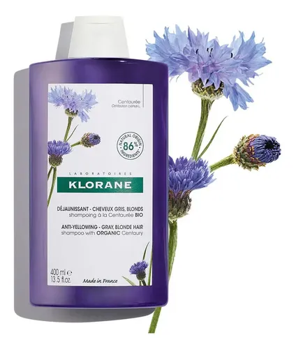 Klorane Shampoo Centáurea Cabellos Blancos Canosos 400ml