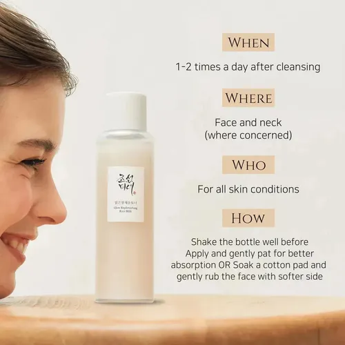Tónico Facial De Arroz Regenerador Brillo Y Control Sebo