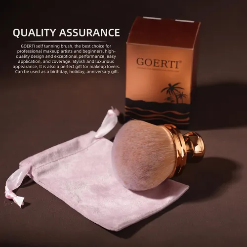 Brocha Autobronceadora Goerti Extra Grande Kabuki Para Cuerp