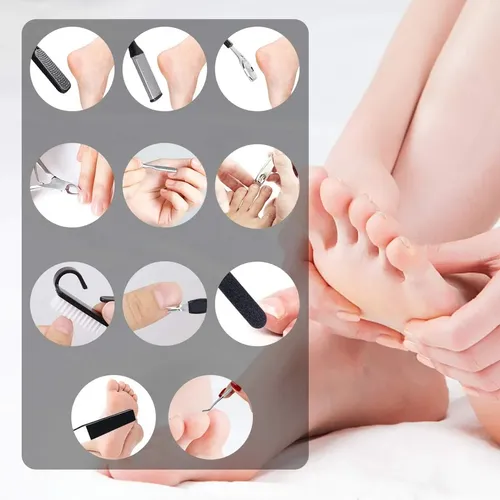 Kit De Pedicura, 23 Piezas, Kit De Pedicura Profesional Para