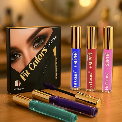 Mascara Pestañas Set De Rímel Colorido De 6 Colores Multicolor (6 Colors: Green, Teal, Red, Purple, Pink, Blue)