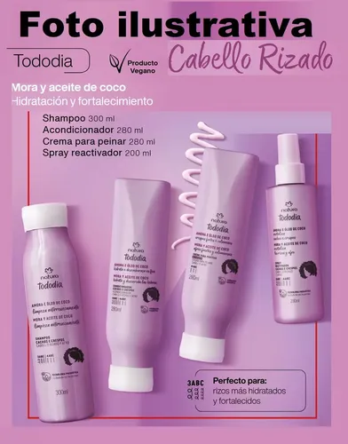 Rep Crema P Peinar Cab Rizado Mora Oleo Coco Tododia Natura