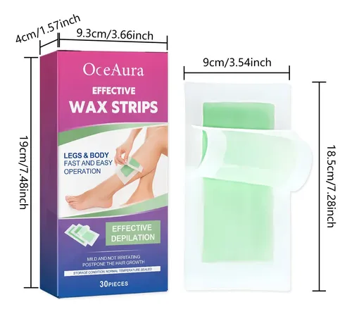 Bandas Depilatorias Oceaura Cuerpo Y Piernas 30 Pz