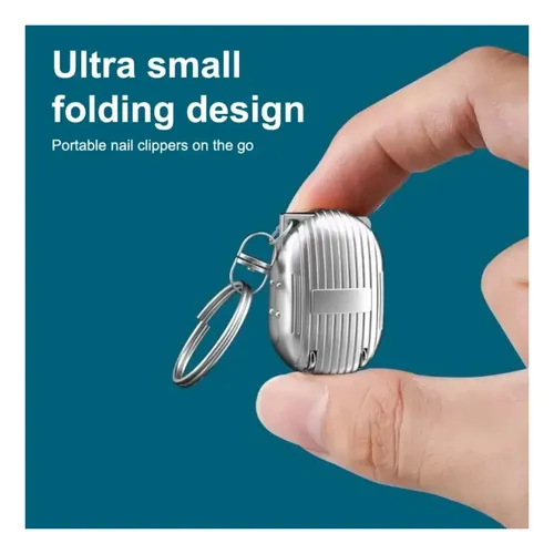 Mini Cortaúñas Plegables De Acero Inoxidable