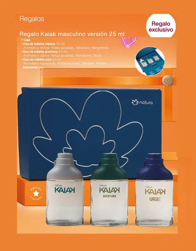Regalo Kaiak Minis 25ml Eau De Toilette Masc Natura Vegano
