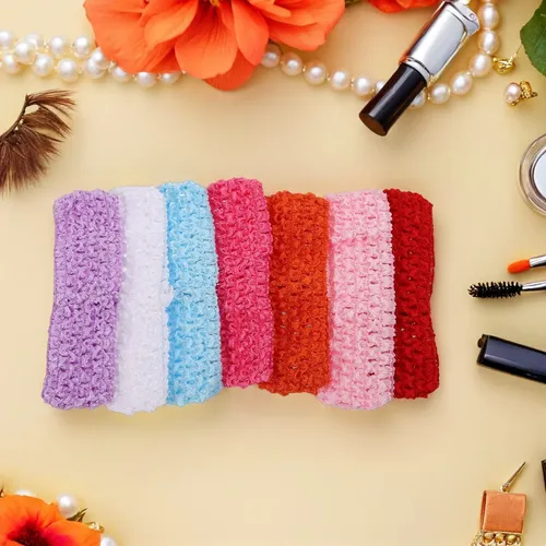 30 Pañuelos De Ganchillo Para Mujer, Diademas De Pelo Hippie 13.00×4.00×0.70cm