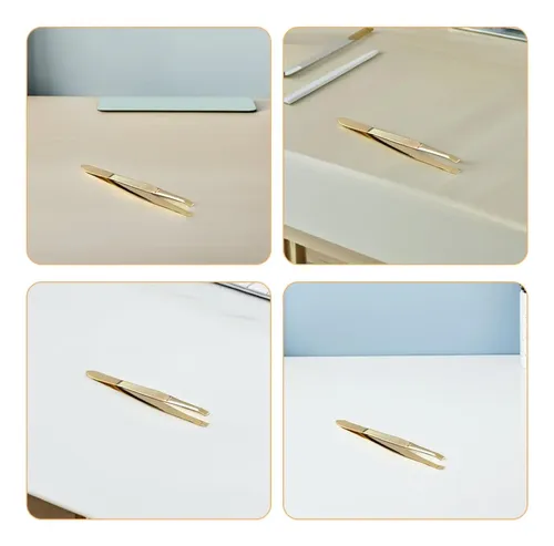 2 Piezas Pinzas De Acero Inoxidable Para Cejas Y Vello