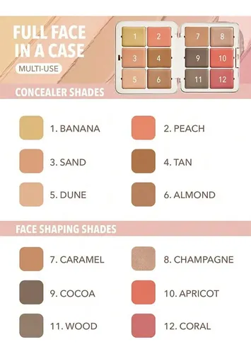 Paleta Multifuncional Maquillaje En Crema Sheglam Vainilla