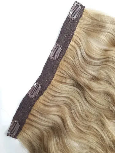Cortina De Cabello Natural 1metro De 55cm De Largo Con Color