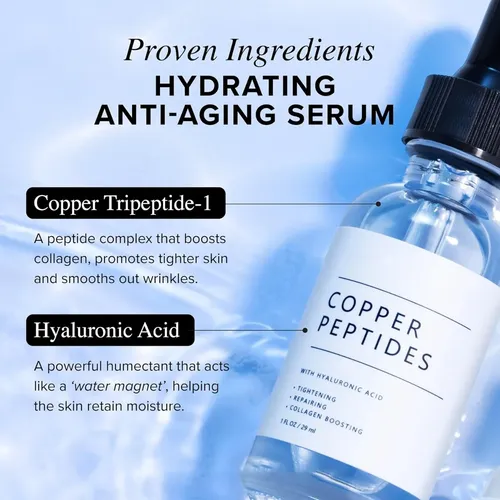 Sérum Facial Copper Peptides Antiage 30 Ml Todo Tipo De Piel Día/noche