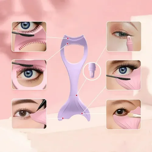 Plantilla Guía Maquillaje Ojos Delineado Pestañas Sombras