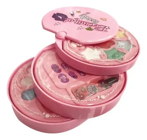 Set Maquillaje Con Uñas Desplegable Poppi S22058