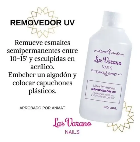 Removedor Esmalte Semipermanente Uv Las Varano 120ml