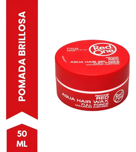 Red One Pomada Mini 50ml Roja Aqua Barberia Maxima Fuerza