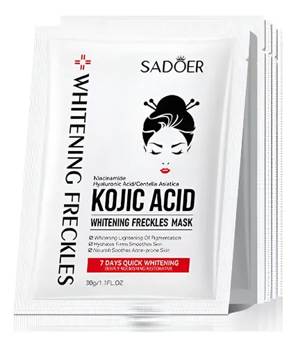 Mascara Facial Blanqueadora Acido Kojico Sadoer X1