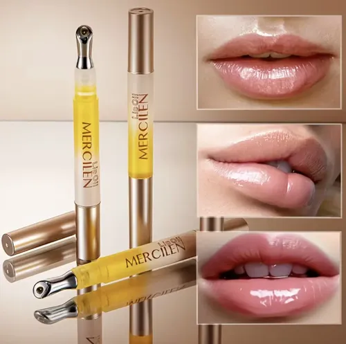 Aceite Labial Hidratante Mercilen Lip Oil Cordyceps Peptidos Evita Arrugas Lineas Nutre Mejora Apariencia Revitaliza Boca Skincare