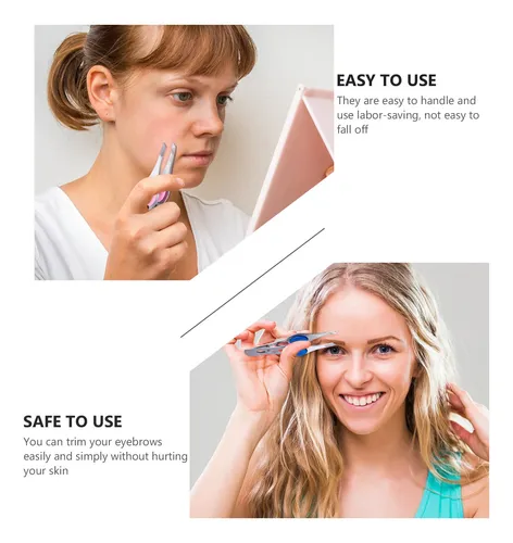 4pcs Strong Grip Eyebrow Shaping Tools In Assorted Colors