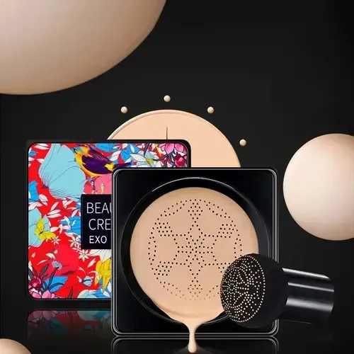 Bb Cushion Foundation Cc Cream Corrector Kit De Tono Exo Too-natural Color Set