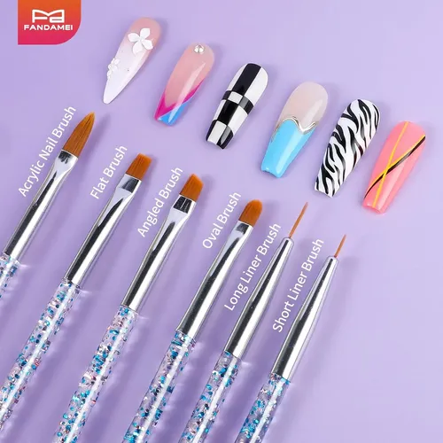Kit Pinceles Y Herramientas Para Uñas Diseño Y Esmaltado