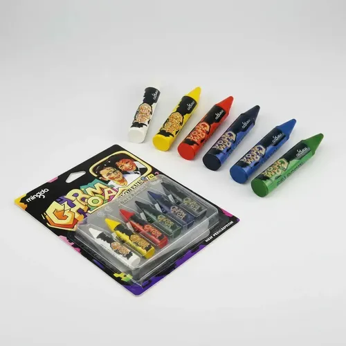 Maquillaje Artístico Mingda 6 Colores Crayolas Pintura Facial Hipoalergénica