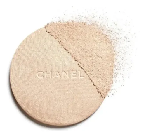 Chanel Iluminador Polvo 10 Ivory Gold Brocha Funda Caja