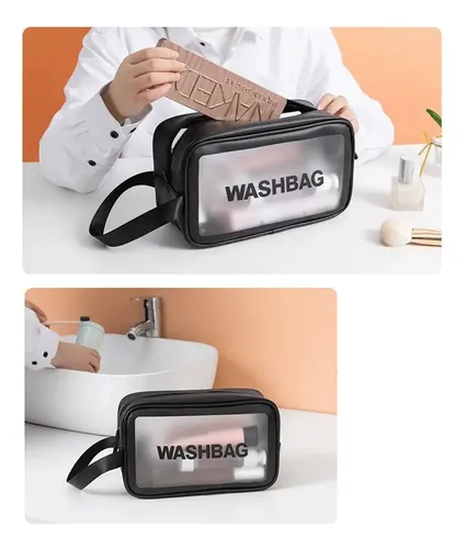 Neceser Bolsas Portátil De Maquillaje Transparente 2 Pcs [