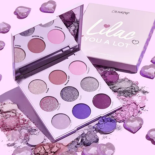 Paleta de sombras de ojos Colourpop Lilac You A Lot con 9 tonos