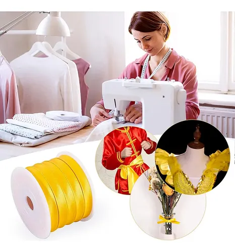 1 Roll De Cinta De Satén De Poliéster Para Qipao