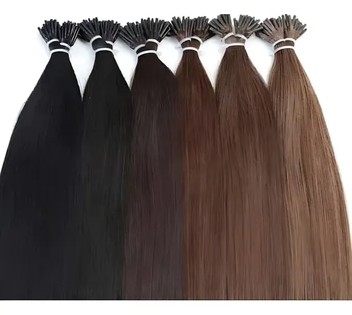 Extensiones Por Unidad De Cabello Natural 45cm Largo S/color