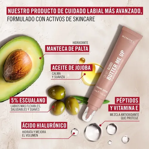 Bálsamo Labial Hidratante Rimmel Oh My Gloss! Butter Me Up