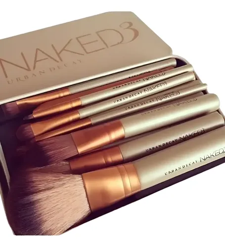 Set 12 Brochas De Maquillaje 1a Marca Con Estuche Metal