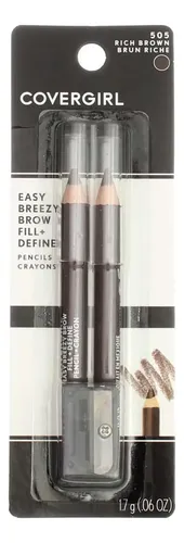 Lápiz Para Cejas Covergirl, Marrón, Pack De 3