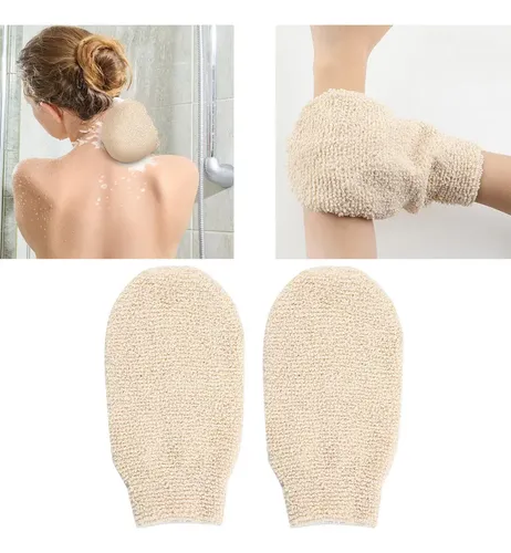 Guantes Exfoliantes De Baño De Fibra Natural, Toallitas, Gua