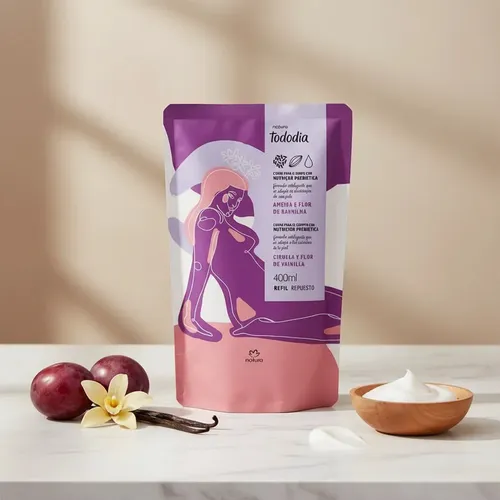 Natura Tododia Ciruela y Flor de Vainilla Recarga de Crema 400ML
